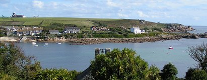 airfield on St Mary's from Old Town